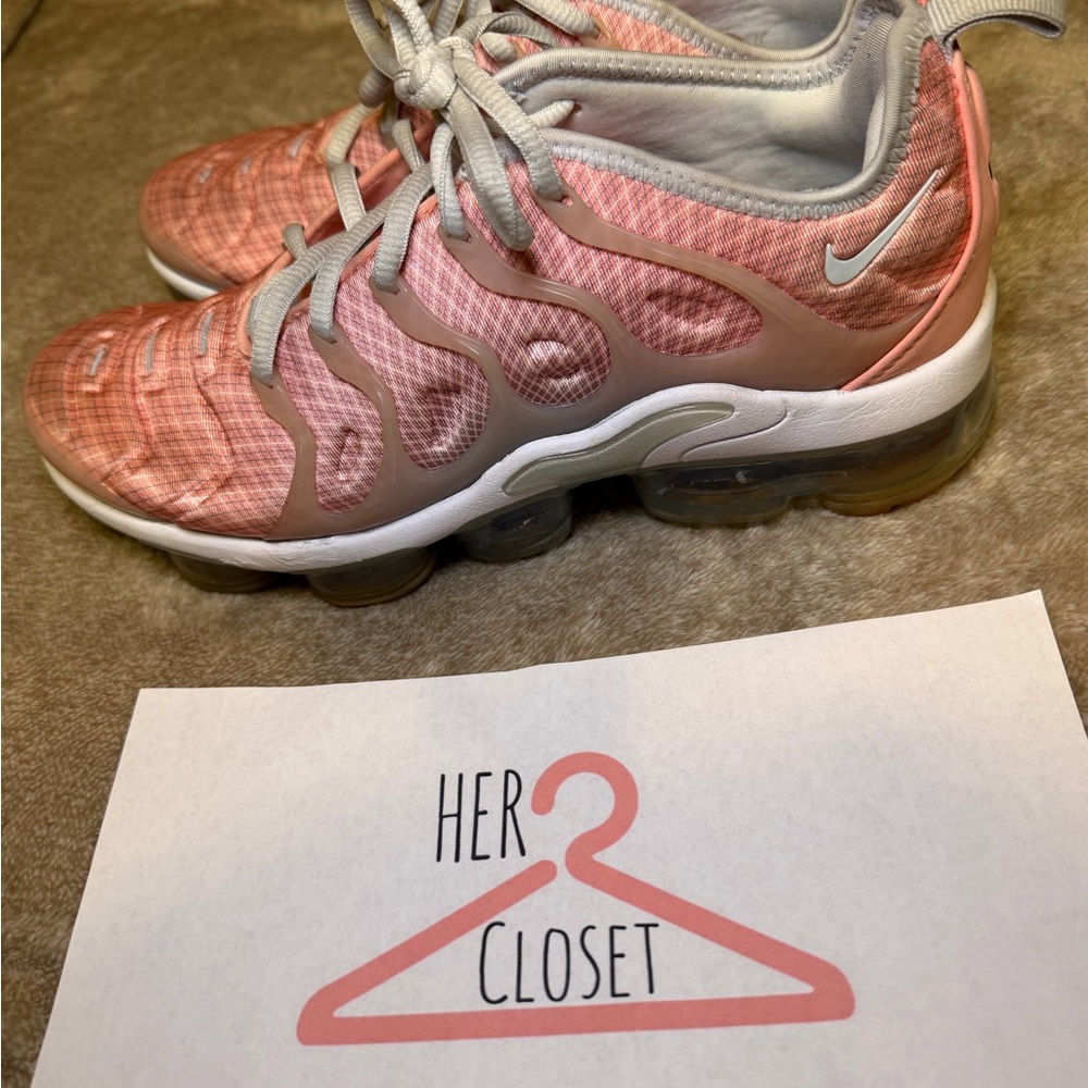 Nike Coral/Pink VaporMax Running Shoes